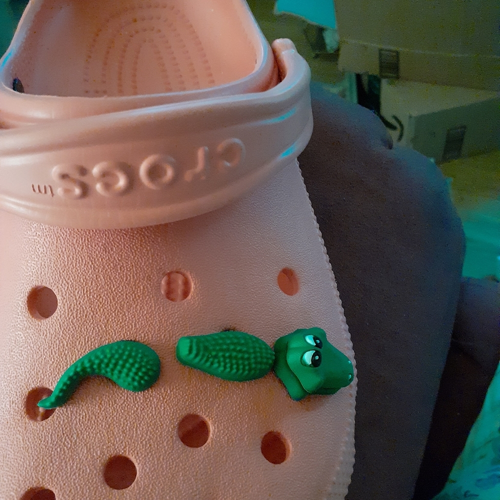 Crocs shoe charm 3D crocodile NWOT